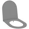 vidaXL Sedile del WC Grigio 47 x 36 x 3,4 cm Duroplast