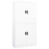 vidaXL Armadio per Ufficio Bianco 90x40x180 cm in Acciaio