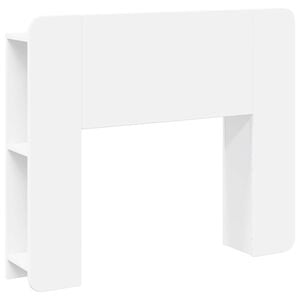 vidaXL Testata del letto con archiviazione Bianco Legno ingegnerizzato