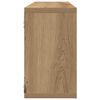 vidaXL Mensola da Parete 2 pcs Quercia Artigianale 80 x 15 x 26 cm