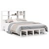vidaXL Letto Libreria senza Materasso Bianco 140x190 cm Legno Massello