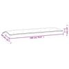 vidaXL Cuscini Panca Giardino 2pz Antracite Mélange 180x50x7cm Tessuto