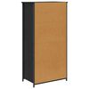 vidaXL Credenza Rovere Nero 62 x 36 x 121,5 cm Legno multistrato