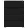 vidaXL Armadi di Stoccaggio 2 pcs Nero 80 x 48 x 105 cm