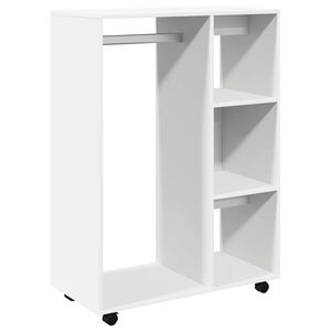 vidaXL Armadio Bianco 80x40x110 cm in Legno Multistrato