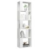 vidaXL Libreria/Divisorio Bianco Lucido 45x24x159 cm Legno Multistrato