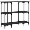 vidaXL Tavolino Consolle Nero 102x35x90 cm in Legno Multistrato