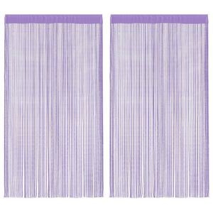 vidaXL Tende a Filo 2 pz Viola 100x250 cm
