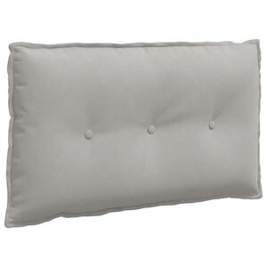 vidaXL Cuscino per Schiena Grigio chiaro 80 x 50 cm