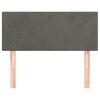 vidaXL Testiera Grigio Scuro 90x5x78/88 cm in Velluto
