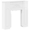 vidaXL Cornice per camino Bianco Lucido 93 x 20 x 89 cm