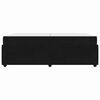 vidaXL Struttura del letto con materasso Nero 200 x 200 cm Tessuto