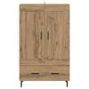 vidaXL Credenza con cassetto Rovere artigianale 69,5 x 31 x 115 cm