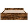 vidaXL Giroletto con Cassetti Rovere Fumo 150x200 cm Legno Multistrato