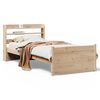 vidaXL Giroletto con Testiera 90x200 cm in Legno Massello di Pino