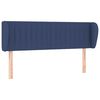 vidaXL Testiera ad Orecchio Blu 147x23x78/88cm in Tessuto
