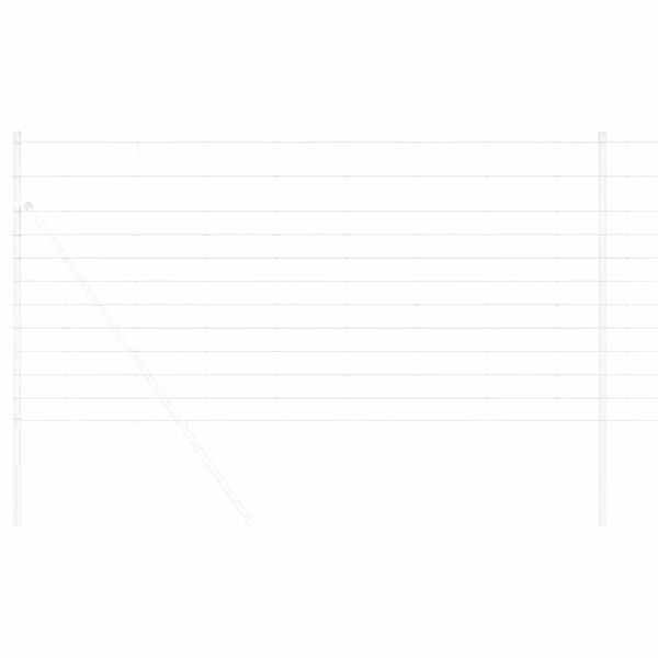 vidaXL Recinzione da campo Argento 50 x 1,2 m Acciaio zincato