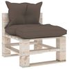 vidaXL Set Salotto Giardino su Pallet Cuscini 6 pz in Legno di Pino