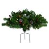 vidaXL Albero di Natale Artificiale per Viali con LED Verde 40 cm PVC