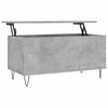vidaXL Tavolino Salotto Grigio Cemento 90x44,5x45 cm Legno Multistrato