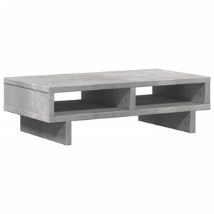 vidaXL Supporto per Monitor Grigio Cemento 50x27x15 cm in Truciolato