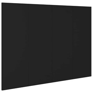 vidaXL Testiera per Letto Nera 120x1,5x80 cm in Legno Multistrato