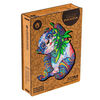 UNIDRAGON Puzzle in Legno 215 pz Serious Panda Medio 25x33 cm