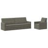 vidaXL Set di divani 2 pcs Grigio Chiaro Tessuto in Cords