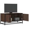 vidaXL Mobile TV Rovere Marrone 80x34,5x40cm Legno Multistrato Metallo
