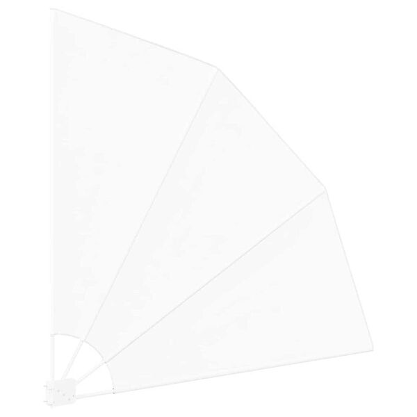 vidaXL Schermo di Privacy per Balcone Bianco 160 x 160 cm Poliestere