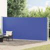 vidaXL Tenda da Sole Laterale Retrattile per Patio 180x600 cm Blu