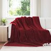 vidaXL Coperta Rosso Bordeaux 220 x 240 cm Panno