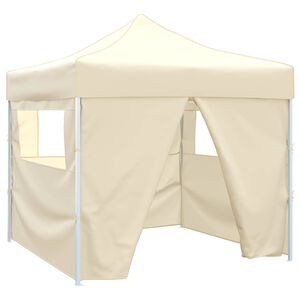 vidaXL Tenda Party Crema 291 x 291 x 315 cm Tessuto Oxford