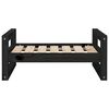 vidaXL Cuccia per Cani Nera 65,5x50,5x28cm in Legno Massello di Pino
