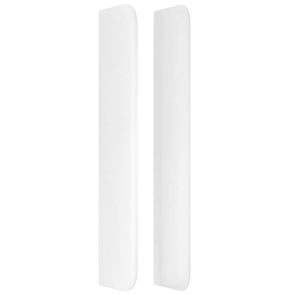 vidaXL Testiera ad Orecchio Bianco 203x16x118/128 cm in Similpelle