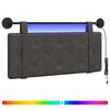vidaXL Testiera sospesa Con luce LED Nero PU Antico