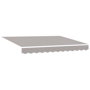 vidaXL Telo di ricambio per tenda da sole Grigio chiaro 2,5 x 2 m