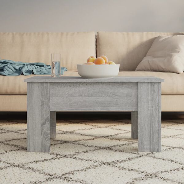 vidaXL Tavolino da Salotto Grigio Sonoma 79x49x41 cm Legno Multistrato