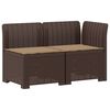 vidaXL Divano da Giardino a 2 Posti con Cuscini Aspetto Rattan PP