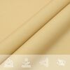 vidaXL Vela Parasole Sabbia 3x2 m 100% Poliestere Oxford