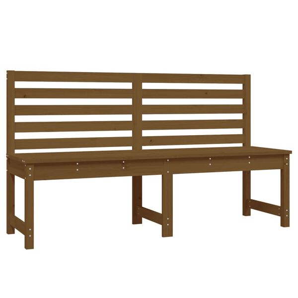 vidaXL Panca da Giardino Ambra 157,5 cm in Legno Massello di Pino