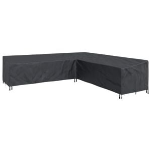vidaXL Copertura per mobili 325 x 325 x 80 cm Tessuto Oxford 420D Nero