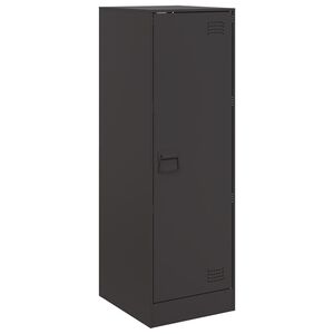 vidaXL Credenza Nera 34,5x39x107 cm in Acciaio