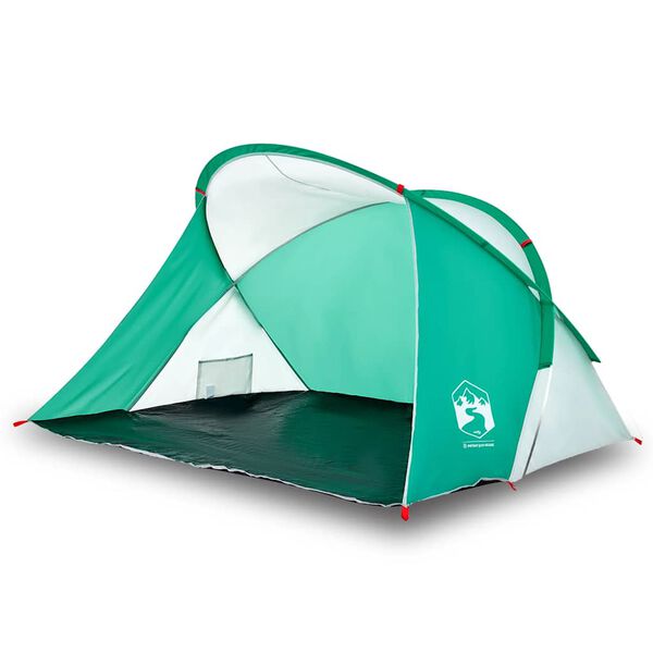 vidaXL Tenda da Spiaggia 2 Persone Pop-Up Verde Mare Impermeabile
