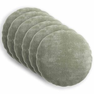 vidaXL Federa 6 pz HEERLEN Verde &Oslash; 50 cm Tessuto Chenille