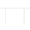 vidaXL Set Pali per Tenda da Sole Bianco 450x245 cm Ferro