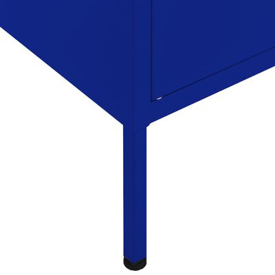 vidaXL Armadietto Blu Marino 80x35x101,5 cm in Acciaio