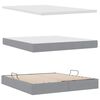 vidaXL Letto con contenitore e materasso Grigio chiaro 180 x 200 cm