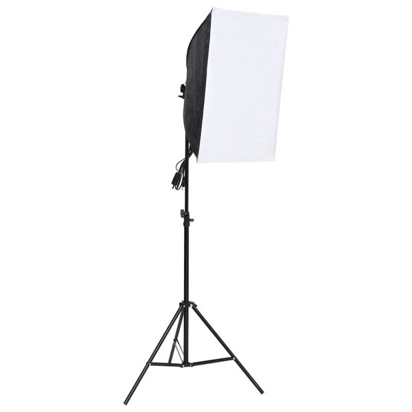 vidaXL Kit per Studio Fotografico con Set Luci, Fondale e Riflettore