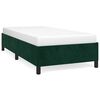 vidaXL Giroletto senza Materasso Verde Scuro 80x200 cm in Velluto